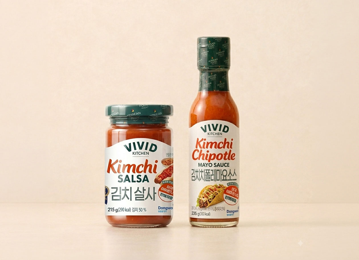 “미국이 먼저 반한 K-김치소스, 이제 한국에서도 맛본다” 동원홈푸드, 수출용 비비드키친 김치소스 2종 국내 역출시